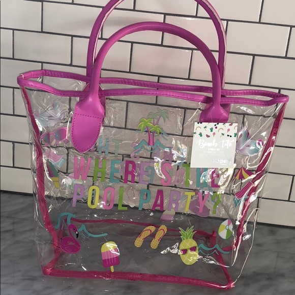 clear beach bag